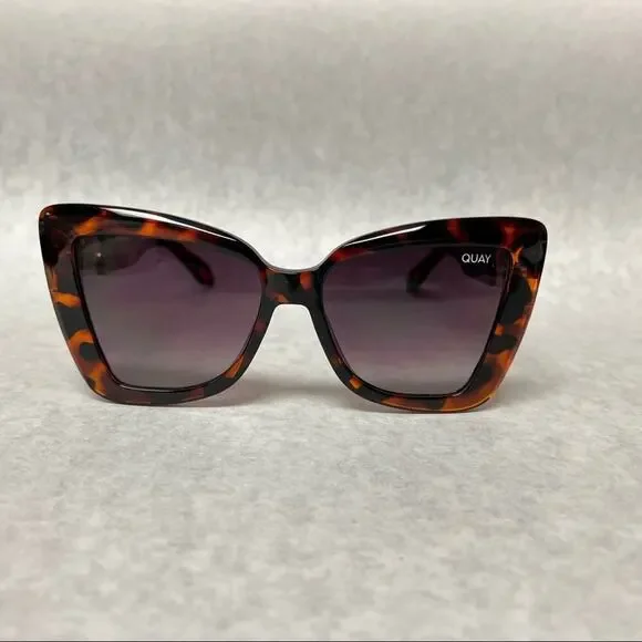 Quay Australia x Love Island Chain Reaction Cat Eye Sunglasses Tortoise Brown Quay Australia x Love Island Chain Reaction Cat Eye  main image 4
